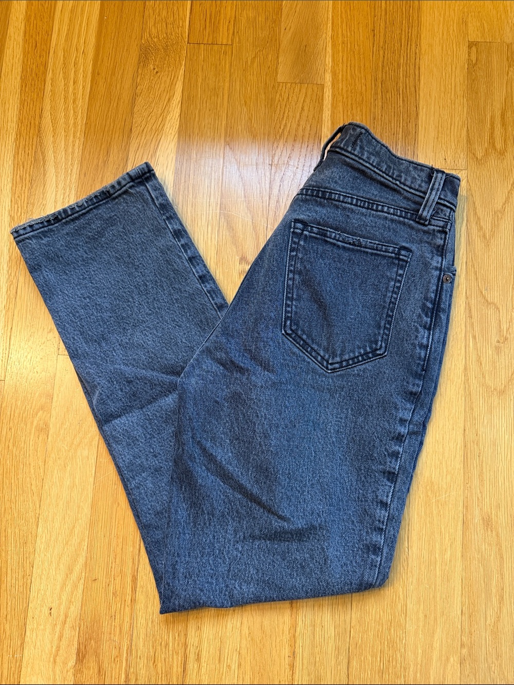 Abercrombie & Fitch The 90s Straight Ultra High Rise Curve Love Jeans 25 short